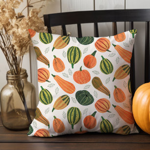 Thanksgiving pumpkin patch cushion