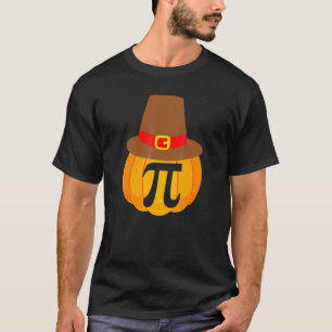 Thanksgiving Pumpkin Pi Pie Pilgrim Hat Math Pun T-Shirt