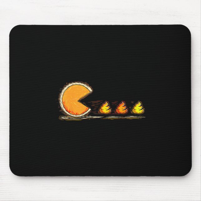 Thanksgiving Pumpkin Pie Chasing Cream Game On Tha Mouse Pad (Front)