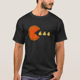 Thanksgiving Pumpkin Pie Chasing Cream Game On Tha T-Shirt