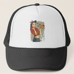Thanksgiving Pumpkin Pie Gift For Thanksgiving Day Trucker Hat