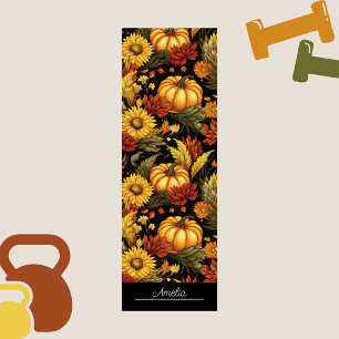 Thanksgiving Pumpkin Vintage Meditation Yoga Mat