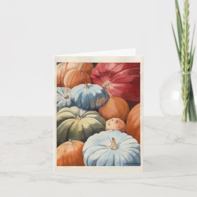 Thanksgiving Pumpkins Card (Front)