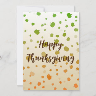 Thanksgiving Pumpkins Flat Card