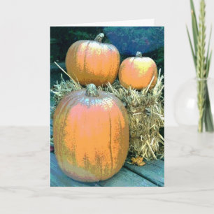 Thanksgiving Pumpkins Holiday Card