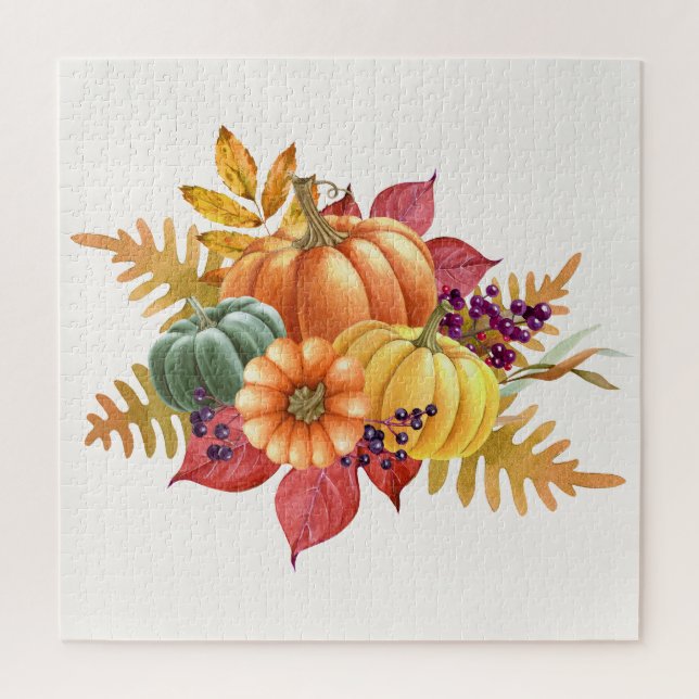 Thanksgiving Pumpkins Jigsaw Puzzle (Vertical)