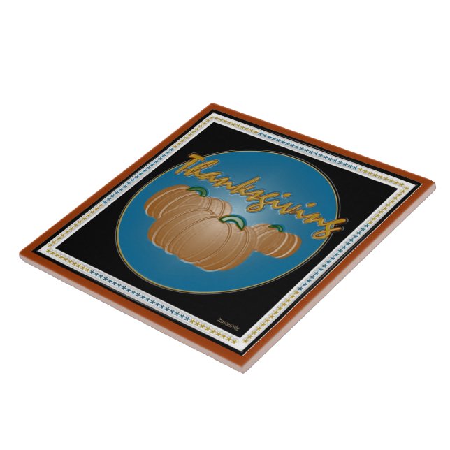 Thanksgiving Pumpkins n Graphics Tile (Side)
