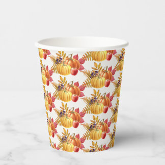 Thanksgiving Pumpkins Paper Cups
