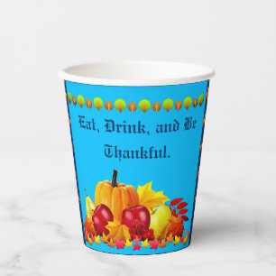 Thanksgiving  Pumpkins Paper Cups