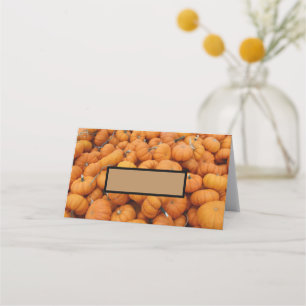 Thanksgiving pumpkins place card
