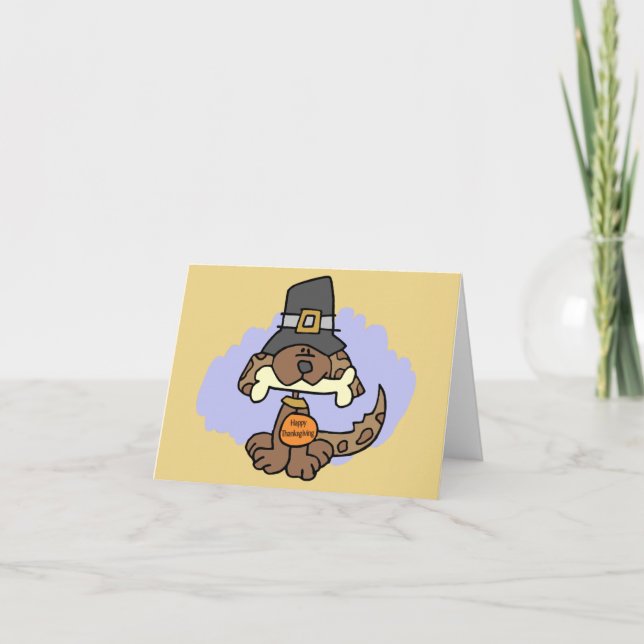Thanksgiving puppy card (Front)