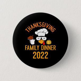thanksgiving pyjamas for family matching fall turk 6 cm round badge