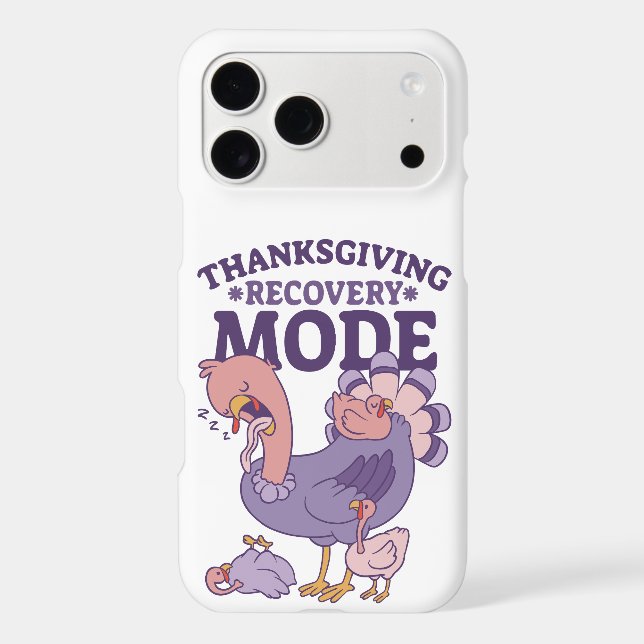 THANKSGIVING RECOVERY MODE SLEEPY TURKEY  (Back)