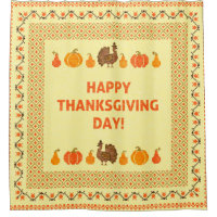 Thanksgiving: retro embroidered card design.