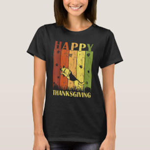 Thanksgiving Retro German Shepherd Dog Thanksgivin T-Shirt