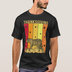 Thanksgiving Retro Jaguar Matching Family Pyjamas T-Shirt