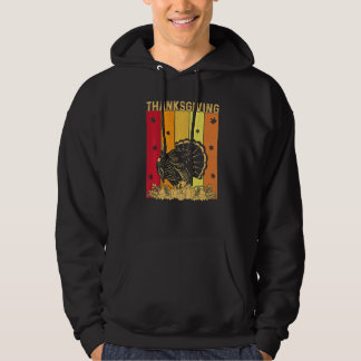 Thanksgiving Retro Turkey Matching Family Pajamas Hoodie