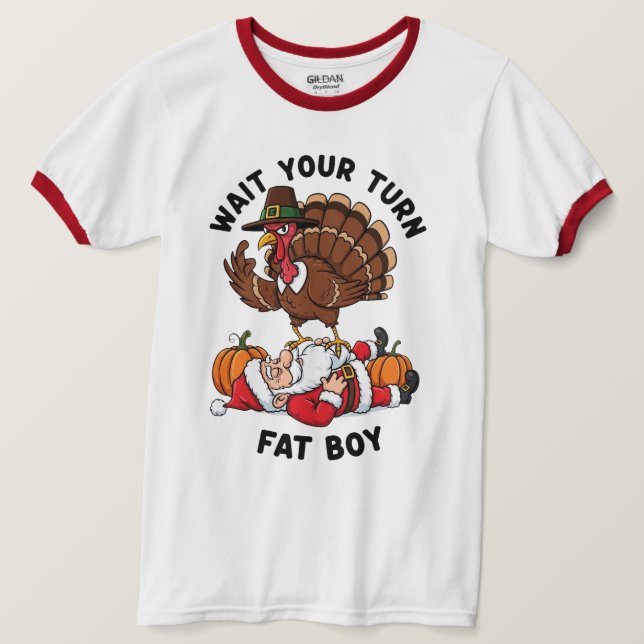 Thanksgiving Ringer T-Shirt (Design Front)