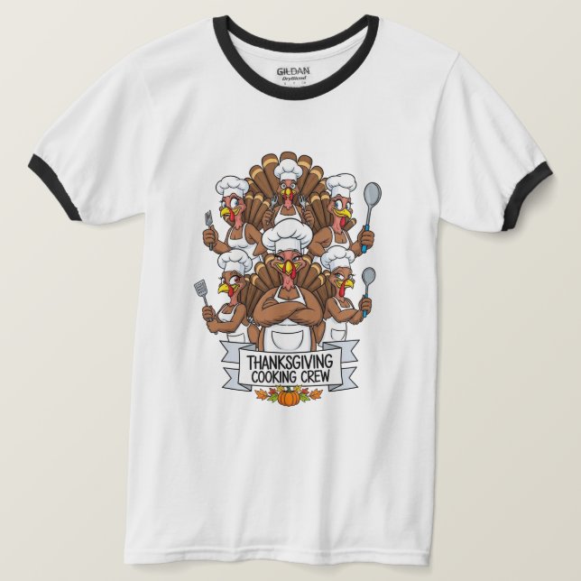 Thanksgiving Ringer T-Shirt (Design Front)