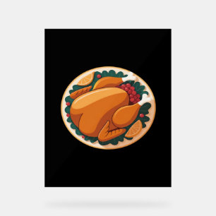 Thanksgiving Roast Turkey – Festive Holiday Feast Acrylic Sign