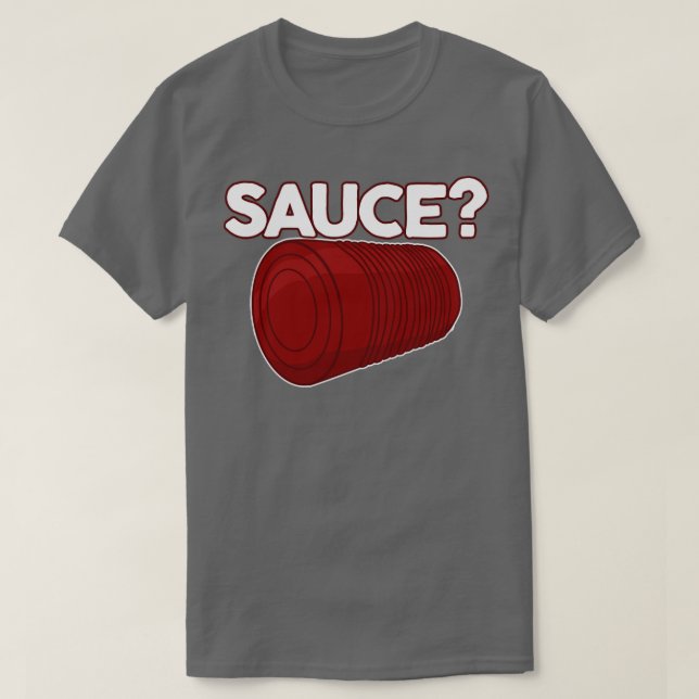 Thanksgiving Sauce Solid Unsliced Canned Cranberry T-Shirt (Design Front)