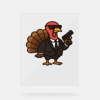 Thanksgiving Secret Agent Turkey Classic T-Shirt
