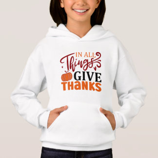 Thanksgiving Series Girl's Pullover Hoodie
