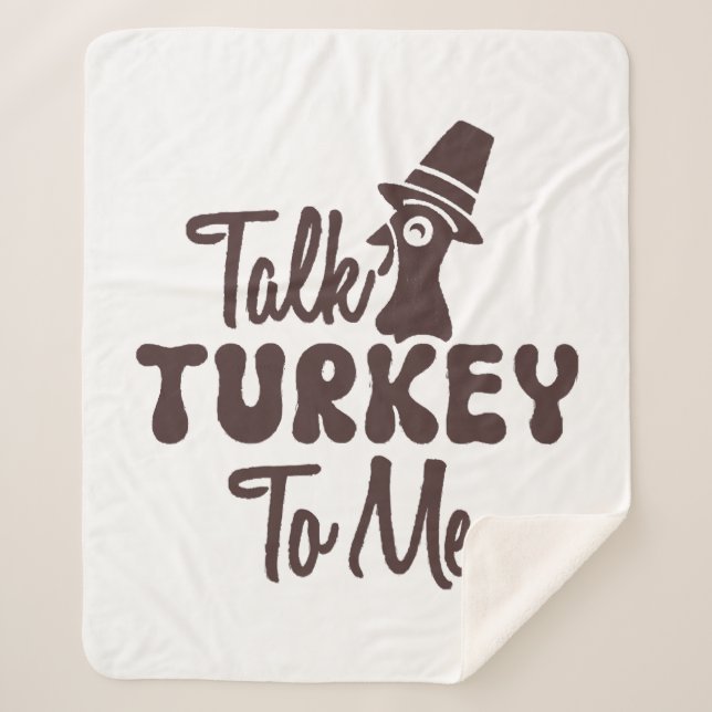 Thanksgiving  sherpa blanket (Front)