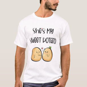 Thanksgiving She's My Sweet Potato I Yam Couples T T-Shirt
