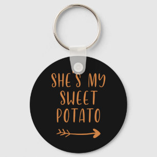 Thanksgiving She's My Sweet Potato I Yam Set Key Ring