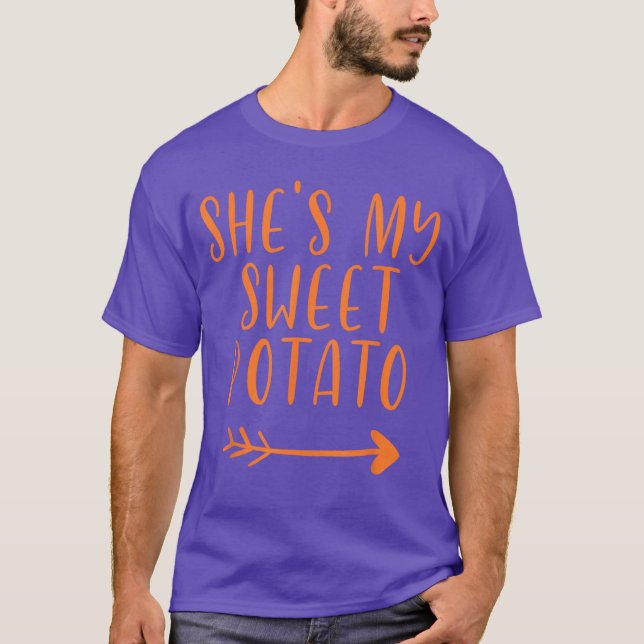 Thanksgiving Shes My Sweet Potato I Yam Set T-Shirt (Front)