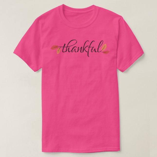 Thanksgiving Shirt Women men Autumn Fall Leaves Th (Design Front)