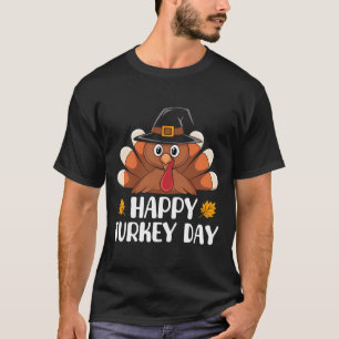 Thanksgiving Shirts For Kids Boys Toddler Happy Tu