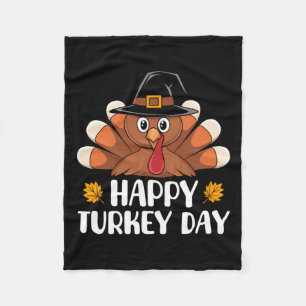 Thanksgiving Shirts For Kids Boys Toddler Happy Tu Fleece Blanket