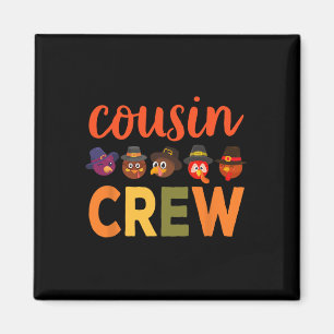 Thanksgiving Shirts For Kids Cousins Giving Boys G Magnet