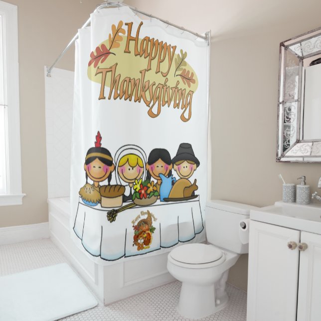 Thanksgiving Shower Curtain (In Situ)