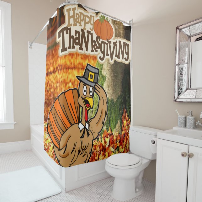 Thanksgiving Shower Curtain (In Situ)