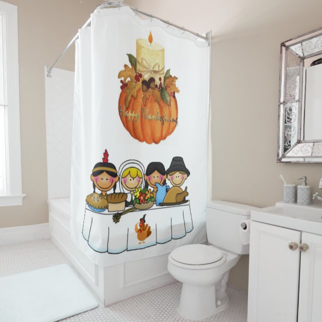 Thanksgiving Shower Curtain (In Situ)