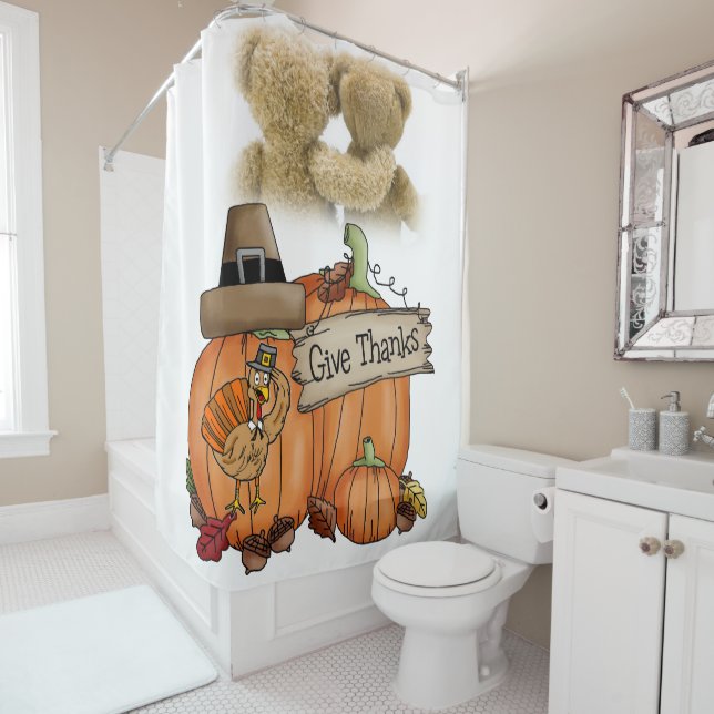 Thanksgiving Shower Curtain (In Situ)