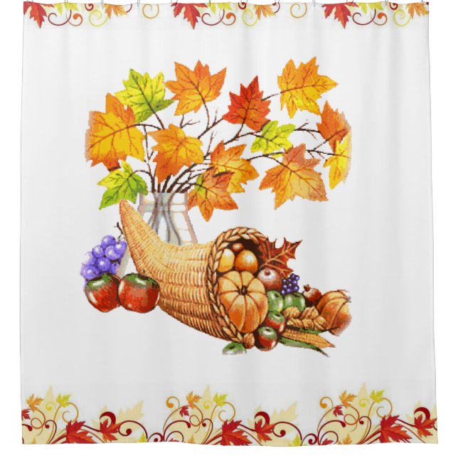Thanksgiving shower curtain (Front)