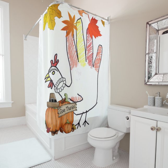 Thanksgiving Shower Curtain (In Situ)
