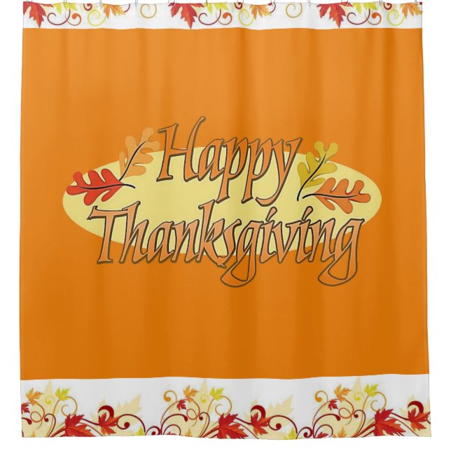 Thanksgiving shower curtain (Front)