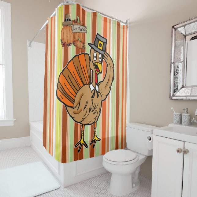 Thanksgiving Shower Curtain (In Situ)
