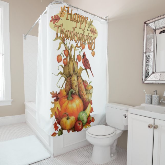 Thanksgiving Shower Curtain (In Situ)