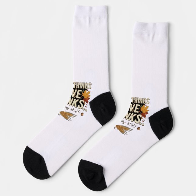Thanksgiving  socks (Left)
