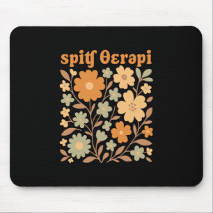 Thanksgiving Speech Therapy Fall Halloween Boho Fl Mouse Pad