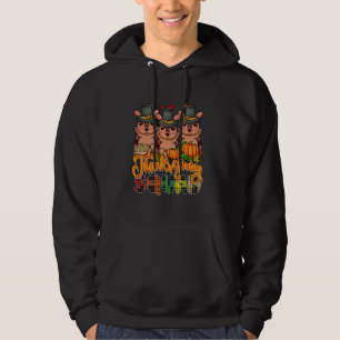 Thanksgiving Squad Three Cute Armadillos Animal Lo Hoodie
