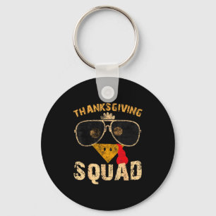 Thanksgiving Squad Turkey Day Fall Matching Women Key Ring