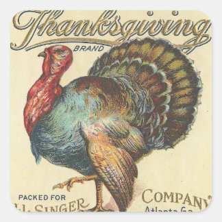 Thanksgiving Square Sticker