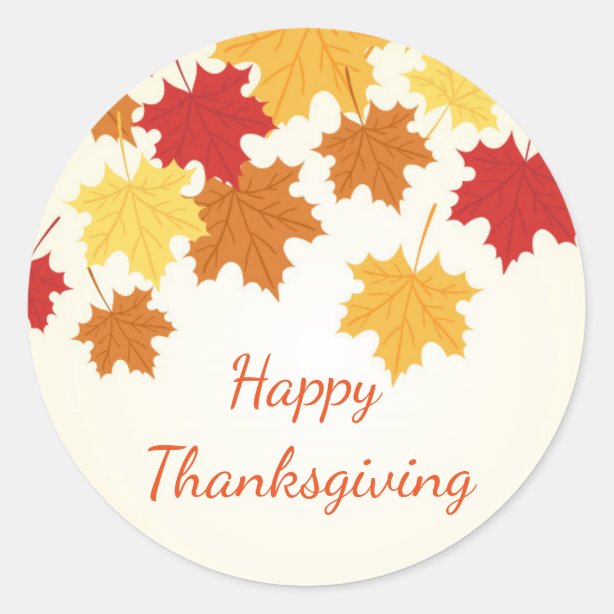 Happy Thanksgiving Stickers | Zazzle NZ